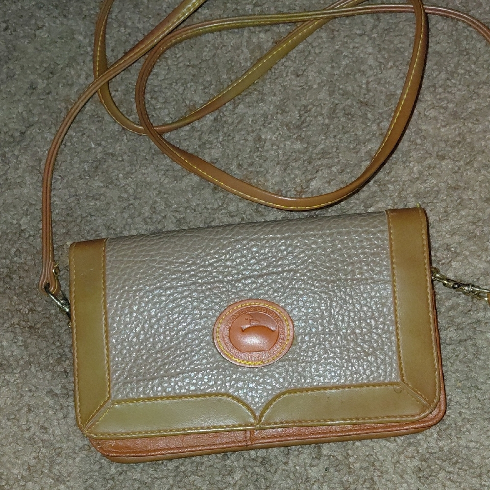 Chic Tan and Brown Crossbody Bag